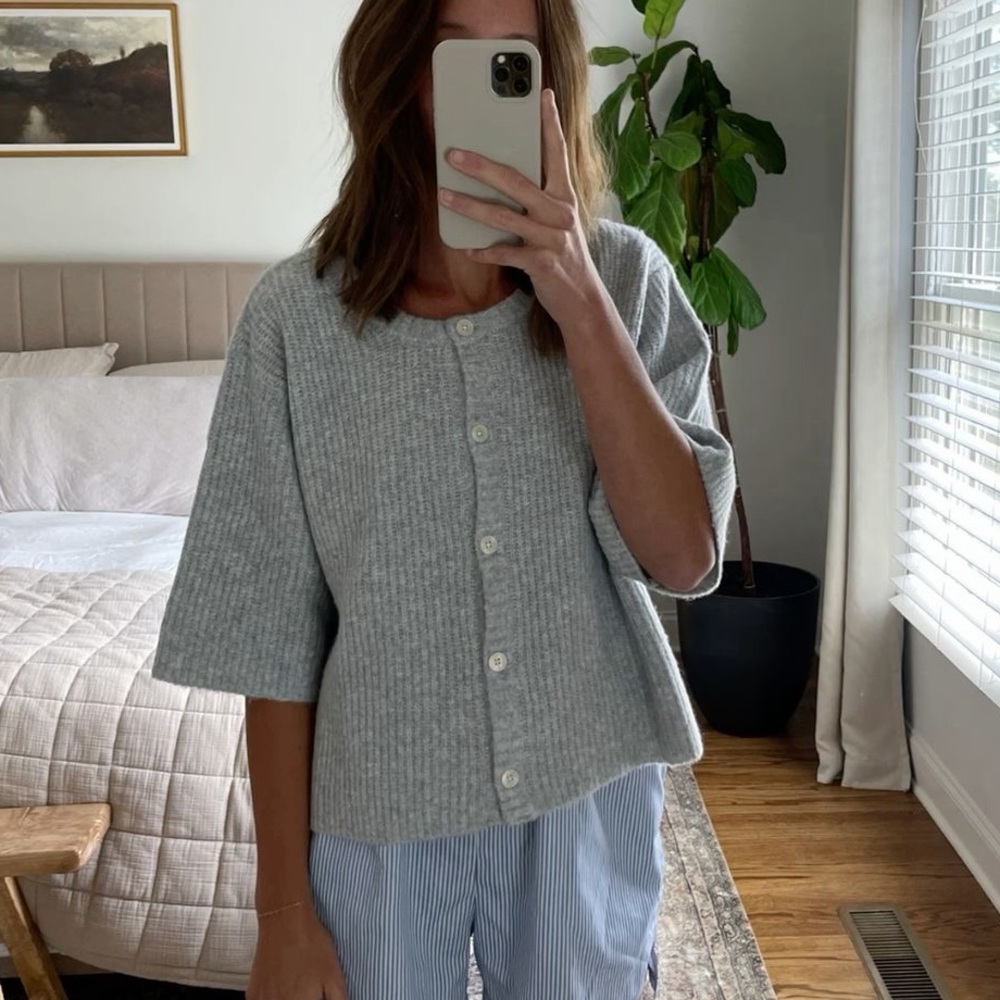 NWT AERIE SHORT SLEEVE CARDIGAN - Picture 2 of 6